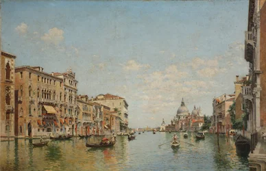 Blick auf den Canal Grande in Venedig